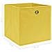 Scatole Portaoggetti 4pz Gialle 32x32x32 cm Tessuto - Foto miniatura 5