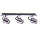 Faretti Moderni Nickel Satinato A 3 Luci Led, Gu10 - Foto miniatura 1