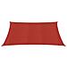 Vela Parasole 160 G / m? Rossa 3,6x3,6 M In Hdpe - Foto miniatura 3