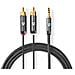 CATB22200GY10 cavo audio 1 m 3.5mm 2 x RCA Grigio - Foto miniatura 1