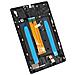 Blocco Completo Galaxy Tab A7 Lite Schermo Lcd Touchscreen Compatibile Nero - Foto miniatura 2