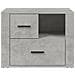 Comodino Grigio Cemento 60x36x45 Cm In Legno Multistrato - Foto miniatura 8
