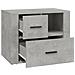 Comodino Grigio Cemento 60x36x45 Cm In Legno Multistrato - Foto miniatura 9