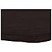 Piano Bagno Marrone Scuro 60x40x (2-6) cm Legno Massello Trattato - Foto miniatura 2