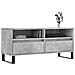 Mobile Per Tv Grigio Cemento 100x34,5x44,5 Cm Legno Multistrato - Foto miniatura 3