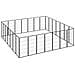Box Cani 28 Pannelli Nero 50x100 Cm Acciaio Verniciato Polvere - Foto miniatura 3