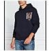 Felpa Guess Con Cappuccio Logo Uomo Colore Blu Tg M - Foto miniatura 4