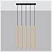 Lampada A Sospensione Pastelo 5l Oro Lucido Sl. 1198 - Moderno Lampade A Sospensione Splendore Dorato 90x45x5 Cm - Foto miniatura 2