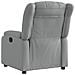 Poltrona Reclinabile In Tessuto Grigio Chiaro - Foto miniatura 2