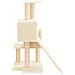 Albero Per Gatti Con Tiragraffi In Sisal Crema 82 Cm - Foto miniatura 3
