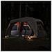 Tenda Famiglia LED 10 Persone Grigio /Arancione Rilascio Rapido - Foto miniatura 3