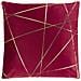 Set Di 2 Cuscini Pinus Velluto 45 X 45 Cm Rosso Trama Geometrica - Foto miniatura 4