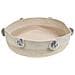 Cuccia Cotone Beige Chiaro E Bianco Ø 44 Cm Ortaca - Foto miniatura 3