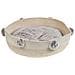 Cuccia Cotone Beige Chiaro E Bianco Ø 44 Cm Ortaca - Foto miniatura 5