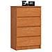 Cassettiera K60, 4 cassetti, 60x40x99 cm, Colore Ontano - Foto miniatura 1