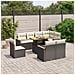 Set Divani Da Giardino 9 Pz Con Cuscini Nero In Polyrattan - Foto miniatura 3