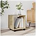 Mobiletto Con Ruote Rovere Sonoma 37x33x42,5 Cm In Truciolato - Foto miniatura 3