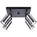 Lampada Da Soffitto Winx 4 Nero /cromo Sl. 1370 - Moderno Lampade Da Soffitto Nero /cromato 19x25x25 Cm - Foto miniatura 1