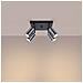 Lampada Da Soffitto Winx 4 Nero /cromo Sl. 1370 - Moderno Lampade Da Soffitto Nero /cromato 19x25x25 Cm - Foto miniatura 4