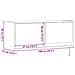 Mobile TV a Parete con Luci LED Rovere Fumo 100x31x35 cm - Foto miniatura 9