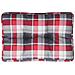 Cuscino Per Pallet A Quadri Rossi 60x40x12 Cm In Tessuto - Foto miniatura 2