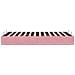 Struttura Letto Pouf Senza Materasso Rosa 120x200 cm Velluto - Foto miniatura 8