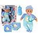 Babypop Sound Dummy Slab Blauwe Kat Pyjama - Foto miniatura 1