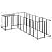 Gabbia Per Cani Nera 6,05 M² In Acciaio - Foto miniatura 2
