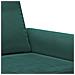 Set di Divani 3 pz con Cuscini Verde Scuro in Velluto - Foto miniatura 7
