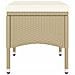 Set da Pranzo per Giardino 5 pz in Polyrattan Beige - Foto miniatura 7