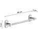 Portasalviette 35 Cm In Acciaio Inox E Cromall 5321-45 Serie Febo Cromato - Foto miniatura 2