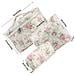 Set Di 3 Trousse Cosmetiche Trapuntate Portatili Con Motivo Floreale - Organizer Da Viaggio Leggero Ed Espandibile Multicolor2 - Foto miniatura 2