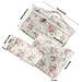 Set Di 3 Trousse Cosmetiche Trapuntate Portatili Con Motivo Floreale - Organizer Da Viaggio Leggero Ed Espandibile Multicolor2 - Foto miniatura 3
