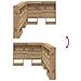 Testata contenitore rovere artigianale 90 cm Legno multistrato - Foto miniatura 9