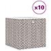 Scatole Portaoggetti 10 pz 32x32x32 cm Tessuto non Tessuto - Foto miniatura 1