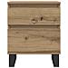 Comodini 2pz Rovere Artigianale 40x35x50 cm Legno Multistrato - Foto miniatura 5