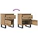 Comodini 2pz Rovere Artigianale 40x35x50 cm Legno Multistrato - Foto miniatura 8