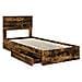 Letto con Contenitore Rovere fumé 75 x 190 cm Legno multistrato - Foto miniatura 5