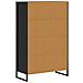 Armadio per Libri Rovere Nero 99.5 x 30 x 108.5 cm - Foto miniatura 7