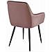 SELO Sedia in velluto rosa con gambe nere, set da 2 - Foto miniatura 5