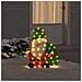 Babbo Natale Illuminato Bianco caldo 62 x 70 cm Tessuto di Lamè - Foto miniatura 2