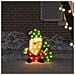Babbo Natale Illuminato Bianco caldo 62 x 70 cm Tessuto di Lamè - Foto miniatura 3