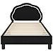 Struttura letto bambini con testata Nero 80 x 200 cm Velluto - Foto miniatura 5