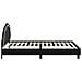 Struttura letto bambini con testata Nero 80 x 200 cm Velluto - Foto miniatura 6