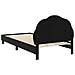 Struttura letto bambini con testata Nero 80 x 200 cm Velluto - Foto miniatura 7