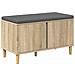 Panca per ingresso con cuscino Rovere Sonoma 80 x 38 x 46 cm - Foto miniatura 1