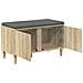 Panca per ingresso con cuscino Rovere Sonoma 80 x 38 x 46 cm - Foto miniatura 5