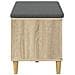 Panca per ingresso con cuscino Rovere Sonoma 80 x 38 x 46 cm - Foto miniatura 7