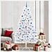 Albero di Natale Artificiale con Rami Pieghevoli Bianco 210 cm - Foto miniatura 2