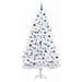Albero di Natale Artificiale con Rami Pieghevoli Bianco 210 cm - Foto miniatura 3